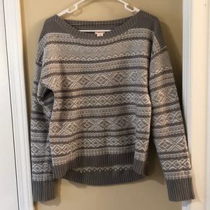 Fair isle grey sweater